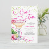 Margarita Fiesta Bruiloftsfeest Kaart (Staand voorkant)