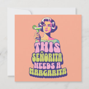 Margarita Fiesta Cocktail Feest Kaart
