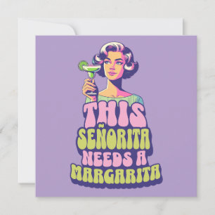 Margarita Fiesta Cocktail Feest Kaart