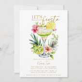 Margarita Fiesta Floral Let's Fiesta Bridal Shower Kaart (Voorkant)