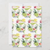 Margarita Fiesta Floral Let's Fiesta Bridal Shower Kaart (Achterkant)