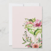 Margarita Fiesta Floral Vrijgezellenfeest Kaart (Achterkant)