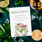 Margarita Fiesta Floral Vrijgezellenfeest Kaart