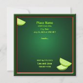 Margarita Fiesta Party Invitation Kaart (Achterkant)