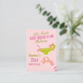 Margarita Fiesta Verjaardag Koop een Drink QR-code Informatiekaartje (Staand voorkant)