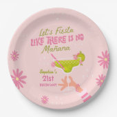 Margarita Fiesta Verjaardagsfeestje Papieren Borde Papieren Bordje (Voorkant)