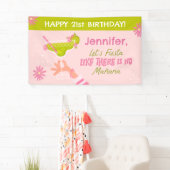 Margarita Fiesta Volwassenen Verjaardagsfeest Bann Spandoek (Insitu)