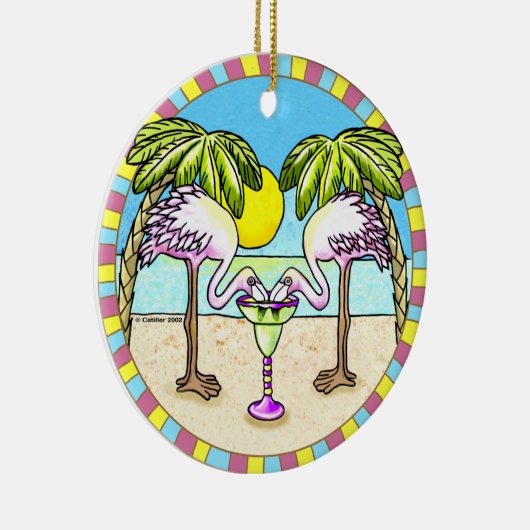 Margarita Flamingo Ornament (Rechts)