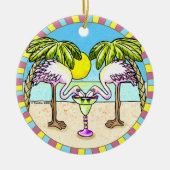 Margarita Flamingo Ornament (Voorkant)