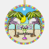 Margarita Flamingo Ornament (Voorkant)