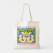 Margarita Flamingo Schoudertas Tote Bag (Achterkant)