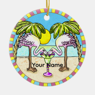 Margarita Flamingo Sieraad Keramisch Ornament