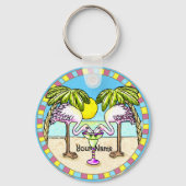 Margarita Flamingo Sleutelhanger (Voorkant)