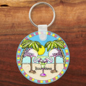 Margarita Flamingo Sleutelhanger (Voorkant)