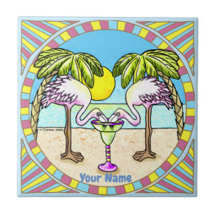 Margarita Flamingo Tegeltje