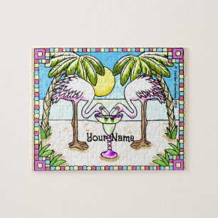 Margarita Flamingos Jigzaag Puzzle Legpuzzel