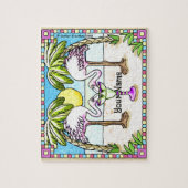 Margarita Flamingos Jigzaag Puzzle Legpuzzel (Verticaal)