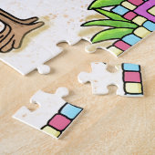 Margarita Flamingos Legpuzzel (Zijkant)