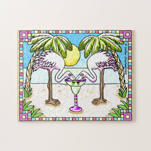 Margarita Flamingos Legpuzzel (Horizontaal)