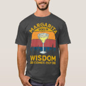 Margarita gaat in Wisdom om grappige Mannen T-shirt (Voorkant)