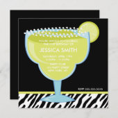 Margarita Glass Party Kaart (Voorkant / Achterkant)