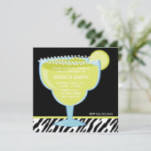 Margarita Glass Party Kaart (Staand voorkant)