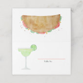 Margarita Glass, Tequila en Taco Fiesta Plaatskaartje (Buitenkant ongevouwen)
