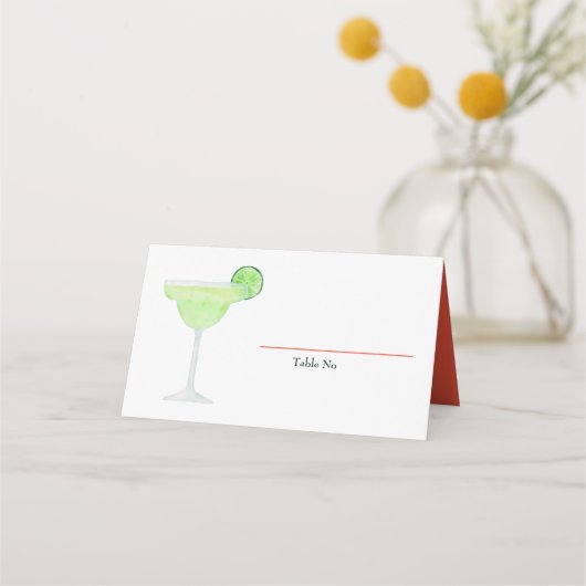 Margarita Glass, Tequila en Taco Fiesta Plaatskaartje (Voorkant)