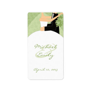 Margarita Groene Bruiloft Favor Labels