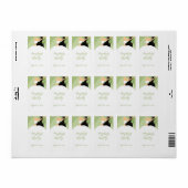 Margarita Groene Bruiloft Favor Labels (Full Sheet)