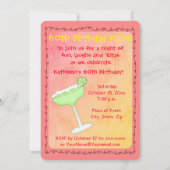 Margarita Guacamole 60th Birthday Party Invitation Kaart (Achterkant)