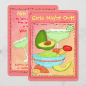 Margarita Guacamole Girls Night Out Kaart (Voorkant / Achterkant)