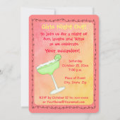 Margarita Guacamole Girls Night Out Kaart (Achterkant)