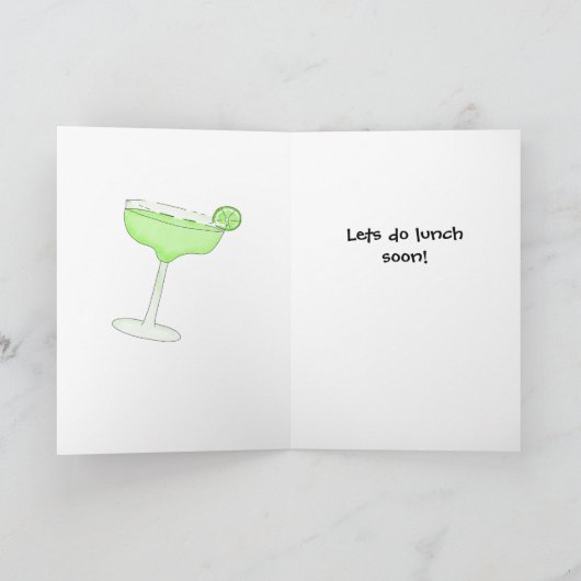 Margarita Guacamole Vriendin Friendship Kaart (Binnen)