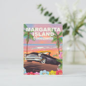 Margarita Island - Venezolaanse reisposter Briefkaart (Staand voorkant)