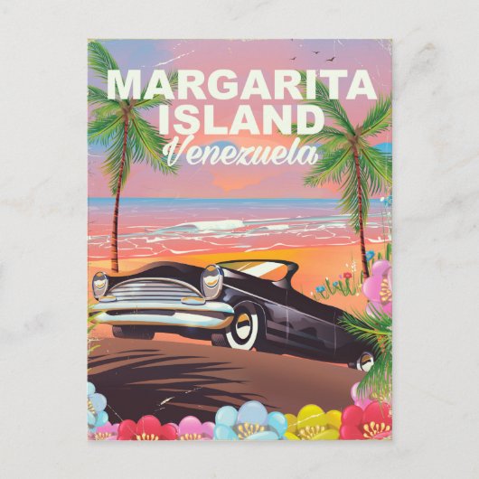 Margarita Island - Venezolaanse reisposter Briefkaart (Voorkant)