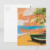 Margarita Island Vintage poster print Briefkaart (Voorkant / Achterkant)
