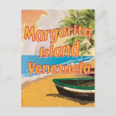 Margarita Island Vintage poster print Briefkaart (Voorkant)