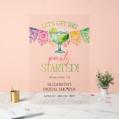 Margarita Laten we dit feest beginnen Acryl Bord (Huwelijk)