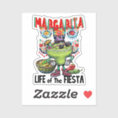 Margarita Leven van de Fiesta, Mexicaanse Drink Sticker (Vel)