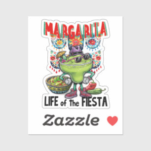 Margarita Leven van de Fiesta, Mexicaanse Drink Sticker