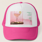 Margarita & Lime Roze Bruidsmeisjes Uitstapje Trucker Pet (Voorkant)