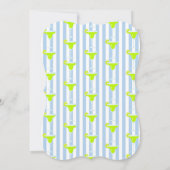 Margarita & Limes Fiesta Bruilofts Cocktailparty Kaart (Achterkant)