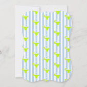 Margarita & Limes Fiesta Bruiloftscocktailparty Kaart (Achterkant)