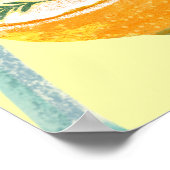 Margarita Limoen Custom Bachelorette Party Welkom Poster (Hoek)