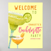 Margarita Limoen Custom Bachelorette Party Welkom Poster (Voorkant)