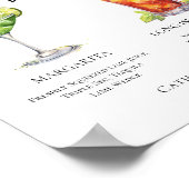 Margarita Long Island Tea Signature Cocktails Menu Poster (Hoek)