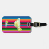 Margarita Lover Limes Tequila Mexico Serape Bagagelabel (Voorkant horizontaal)