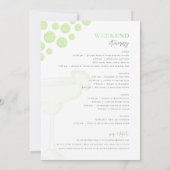 Margarita Margs en Matrimony Bachelorette Uitnodig Kaart (Achterkant)