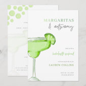 Margarita Margs en Matrimony Bachelorette Uitnodig Kaart (Voorkant / Achterkant)
